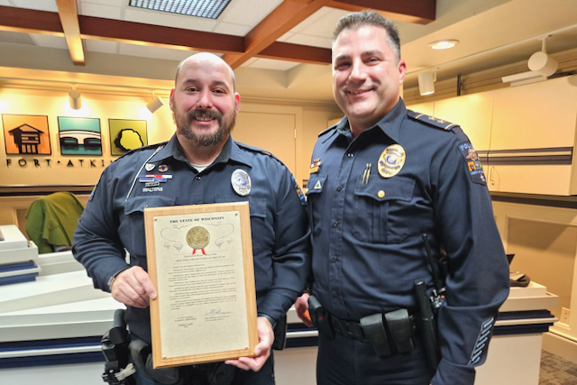 Fort’s Officer Walters named ‘First Responder of the Year’ 
