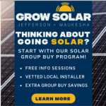 Welcome to our new advertiser: Grow Solar Jefferson and Waukesha 