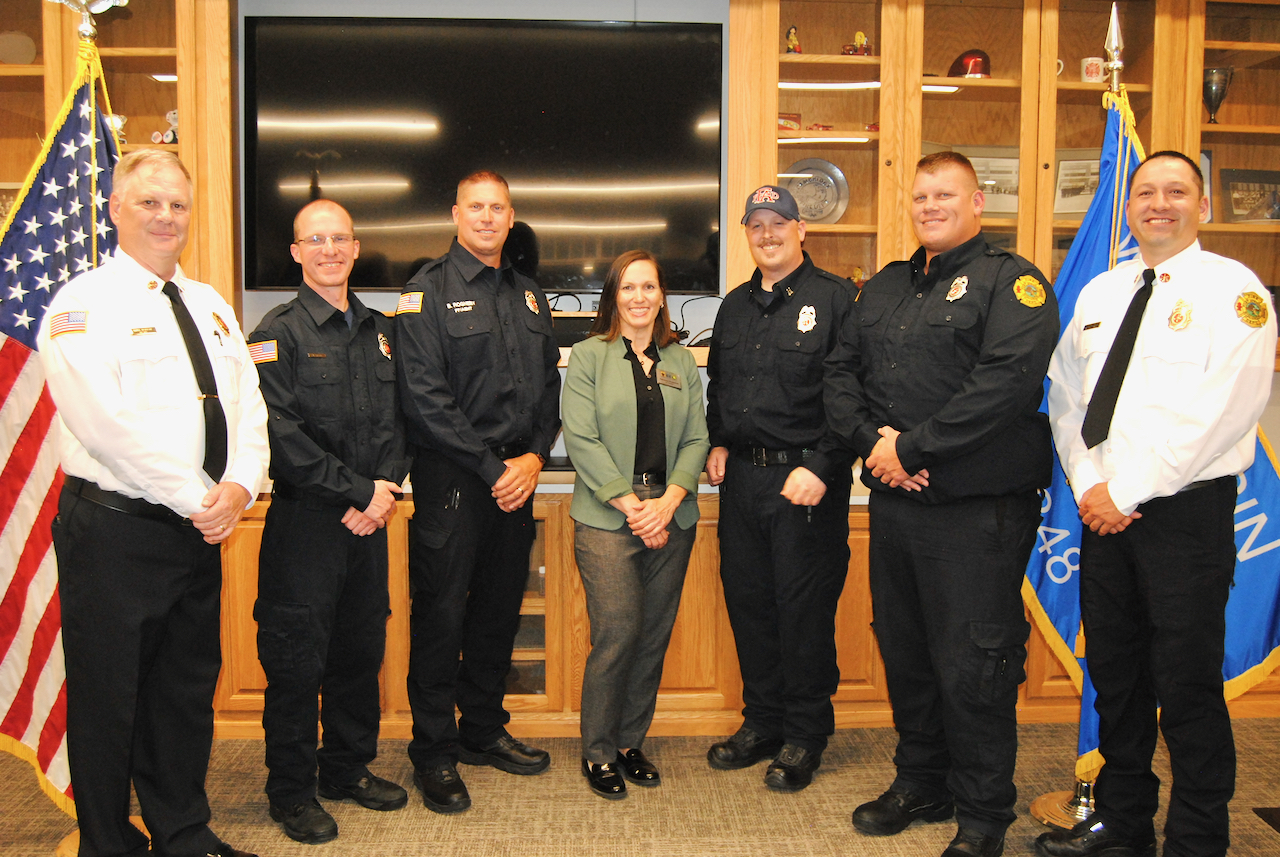 Fort Fire Department inducts, promotes members