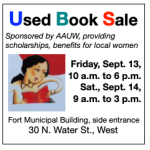 Paid advertisement: AAUW used book sale slated for September 